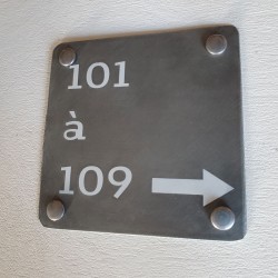 Numéros chambres flèche droite