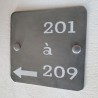 Numéros chambres flèche gauche
